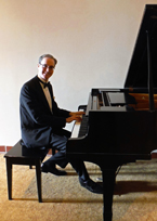 Pianist Kevin Fox before an event he performed for at the Hilton Santa Barbara Beachfront Resort.