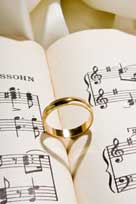 Pianist Kevin Fox performs for wedding ceremonies.